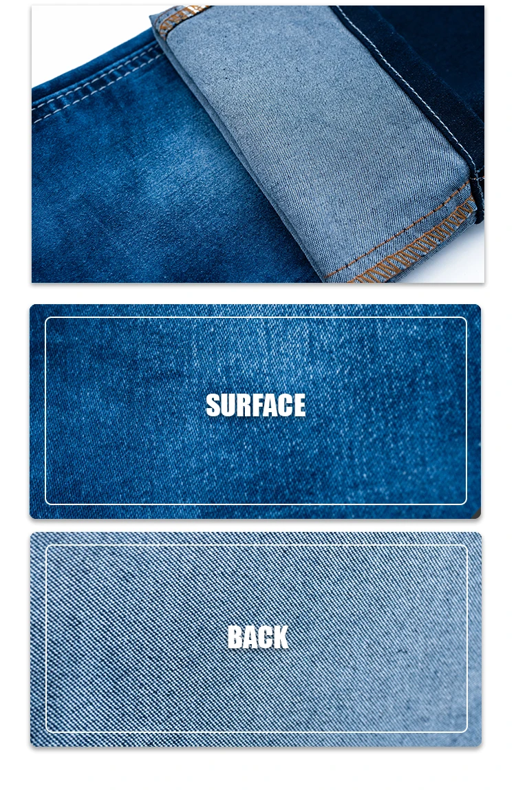 Manufacture 100% cotton surplus denim fabric