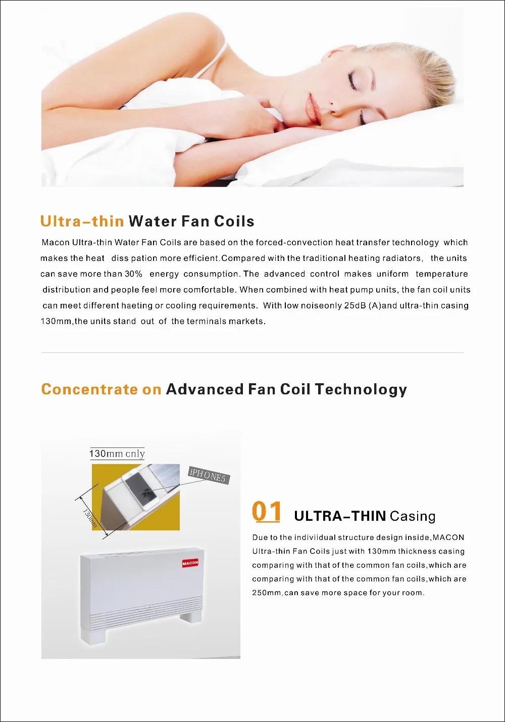 Fan Coil Unit, MACON, 1.0 kW, Electric - detail 2