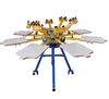 NS808-ESU 8 color 8 station rotary manual textile digital offset screen printing press machine printing equipment