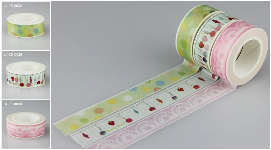 IMGDecorative Gummed Crepe Rice  Paper Masking Adhesive Tape