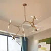 Simple fashionable lights people shape restaurant villa creative personality tree branches chandelier can be stitching