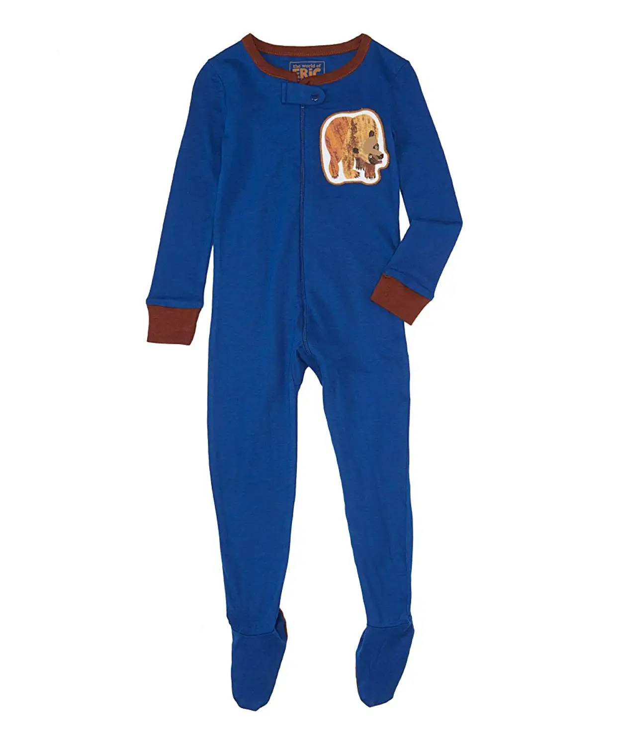 Eric Carle Infant Brown Bear, Brown Bear One Piece Footie Pajama Sleeper Sleepwear