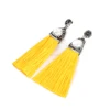Wholesale Stud Stainless Steel Earrings Chinese Polyester Silk Design Long Tassel Earrings For Girls