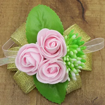 artificial flower wrist corsage