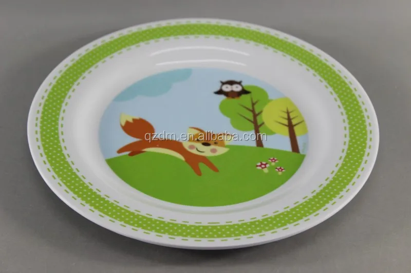 Custom Print 8" Melamine Dinner Plate for Boys