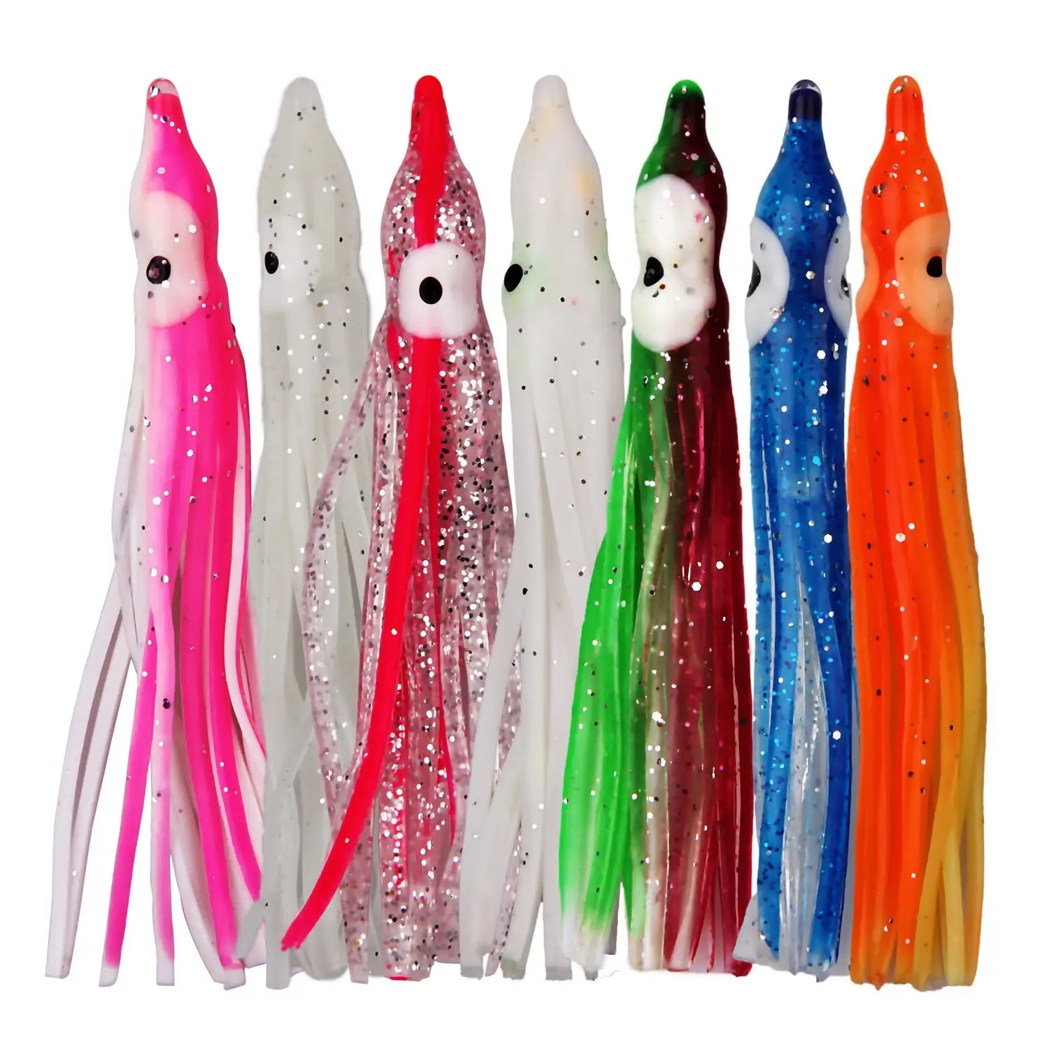 50pcs/bag 7.5cm Soft Plastic Octopus Fishing Lures For Jigs Mixed Color ...