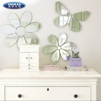self adhesive acrylic wall mirror sticker home decoration - buy