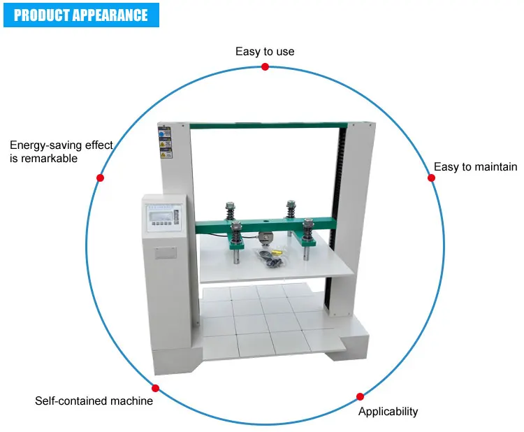 Variety of Specifications Pressure Testing Machine Carton Compression Test Equipment