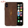 Stingray leather Shockproof bumper cell phone case for iphone x blown case for iphone x case mobile phone cover