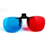 New Red Blue 3D Flip-up Clip-on Myopia Glasses Cyan Movie DVD Dimensional XM
