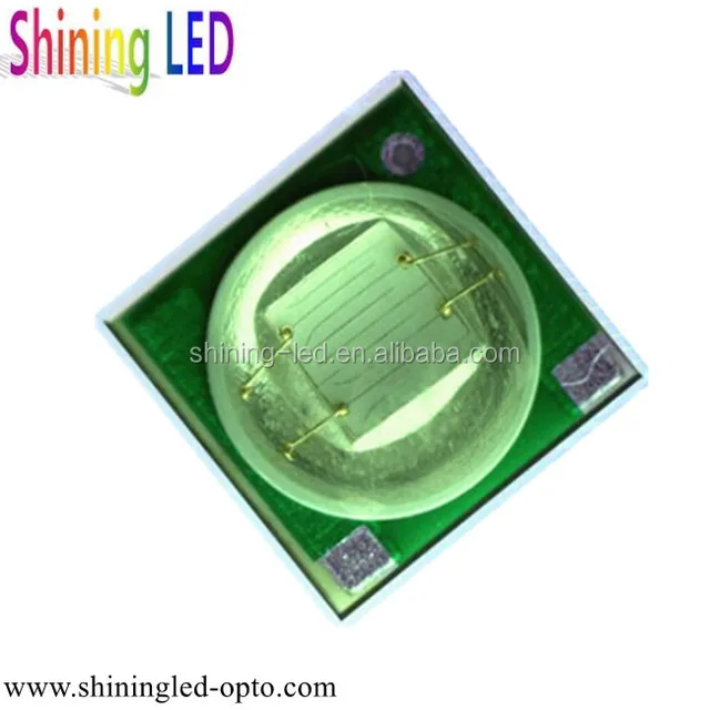 イエローグリーン発光ダイオードepieldsチップ高電力1ワット2ワット3ワット545nm 550nmのled smd 3535付きレンズ