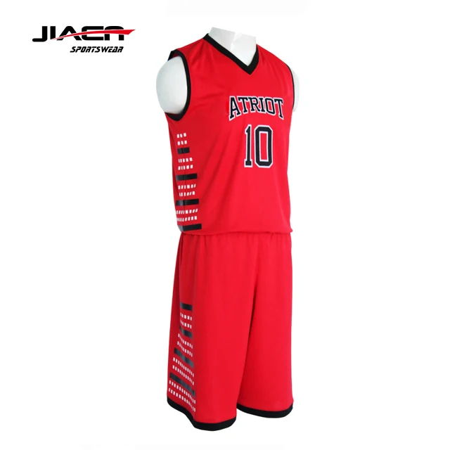 90s Basketball Uniform Design Red 