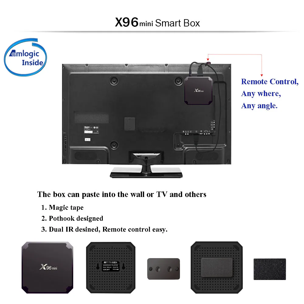 Mini - X96 - TV Box - 4K - Android 7.1 TV - 2 GB 16 GB