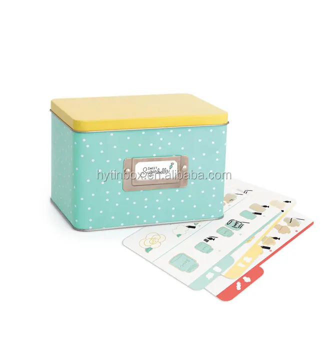 tin recipe box