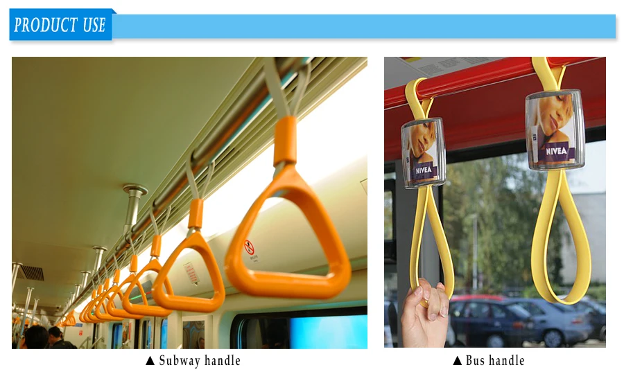 Transportation Accessories Plastic City Bus Grab Handle Advertising