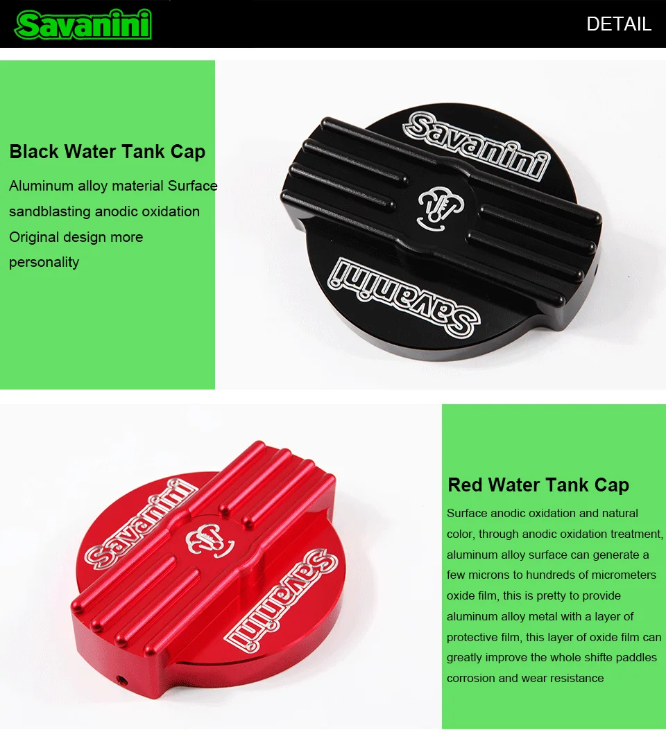 Savanini Highquality Aluminum Water Tank Cap For Vw Golf 6/7 Gti Rline