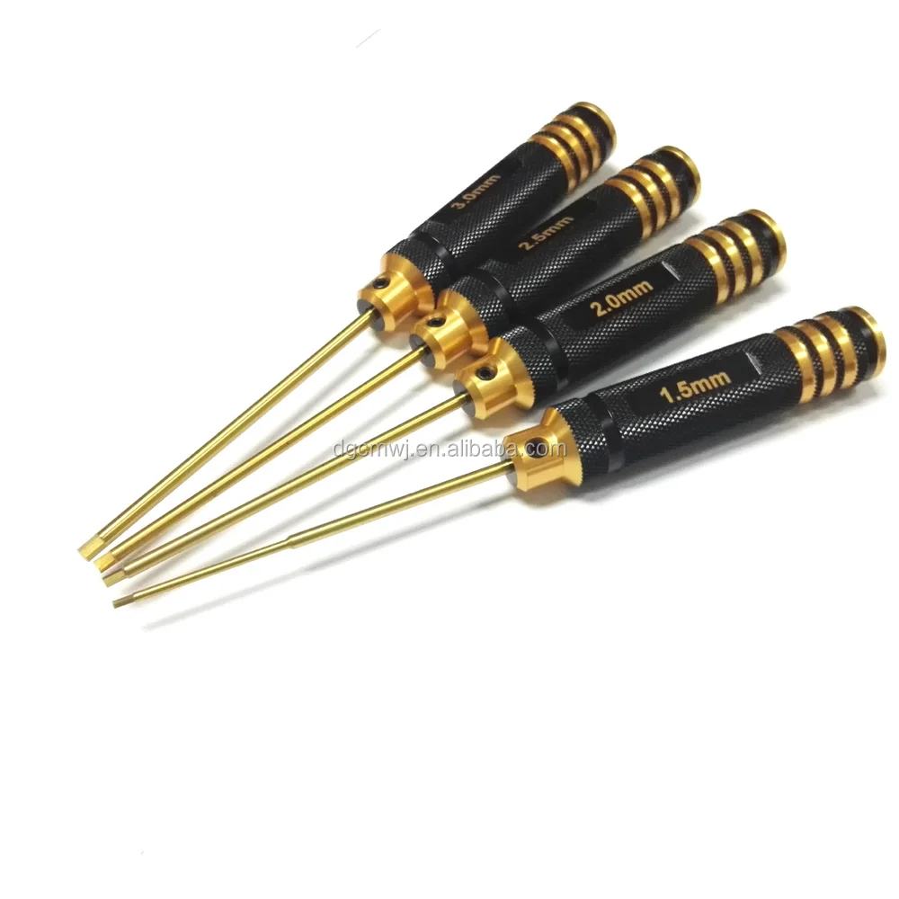 Newest Design Double Color Aluminum Handle Screwdriver For Rc