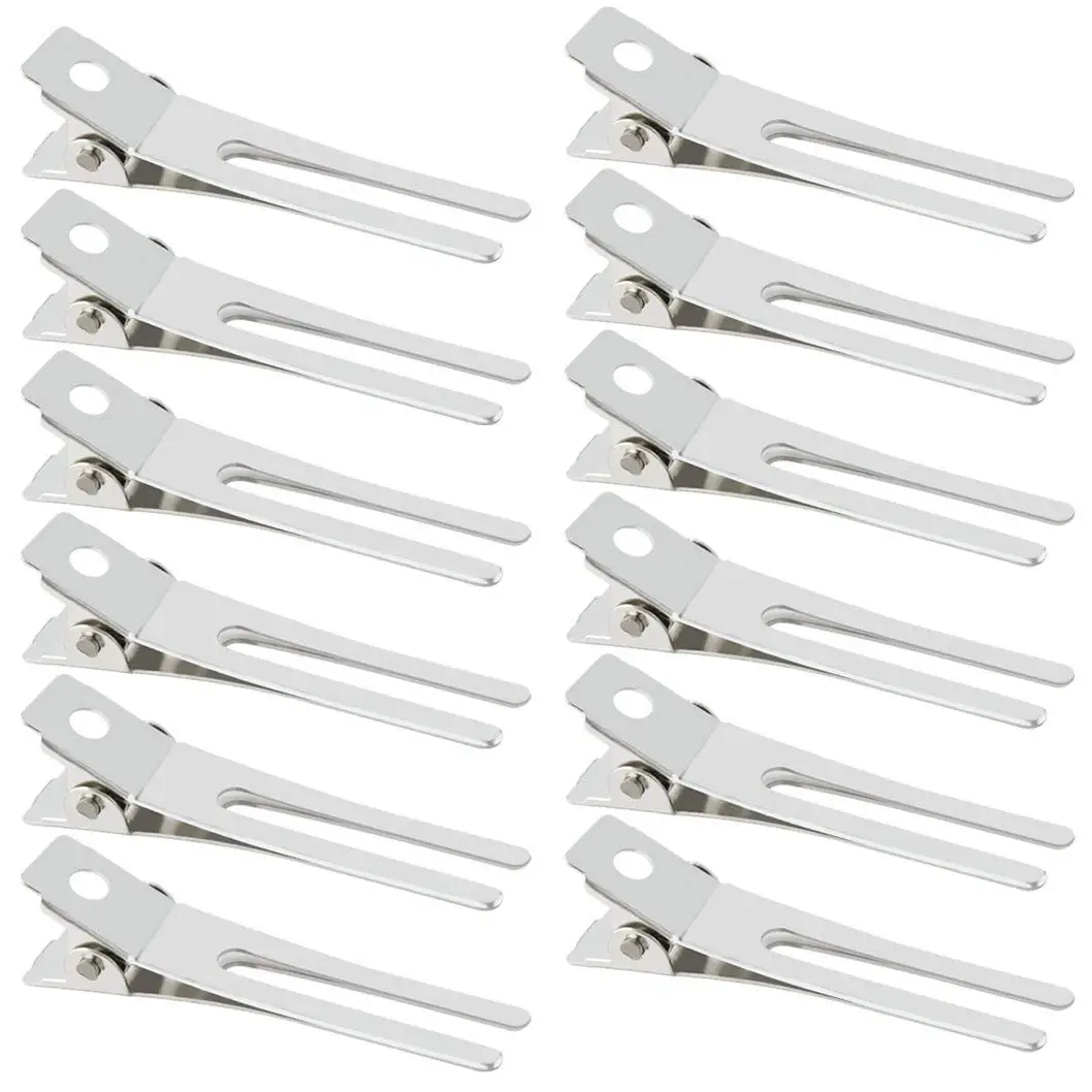 Buy Salon Care Metal Double Prong Curl Clips In Cheap Price On M