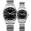 All stainless steel 5ATM water resistant day date automatic watch