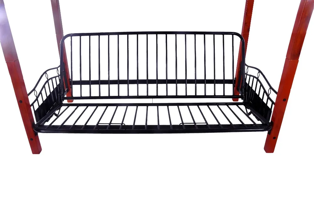 New Design Popular Wholesale Metal Bunk Bed Frame With Hanging Basket