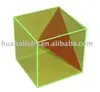 mathematic, physic, chemistry, biology, lab glassware,cube with triangle section