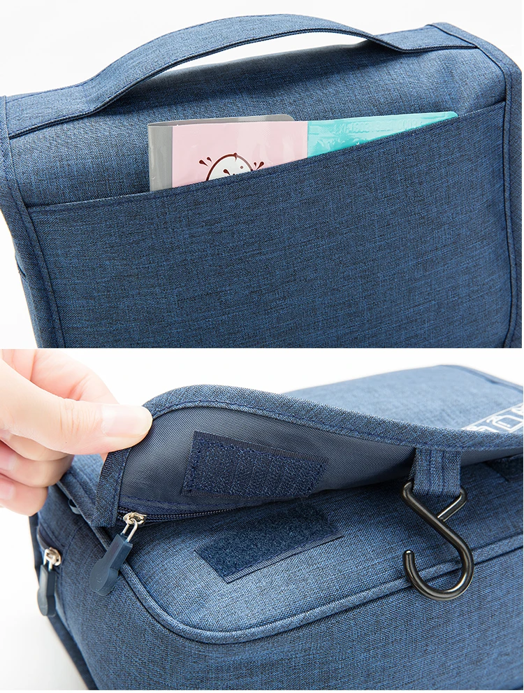Hanging makeup case toiletry portable organizer travel waterproof cosmetic bag