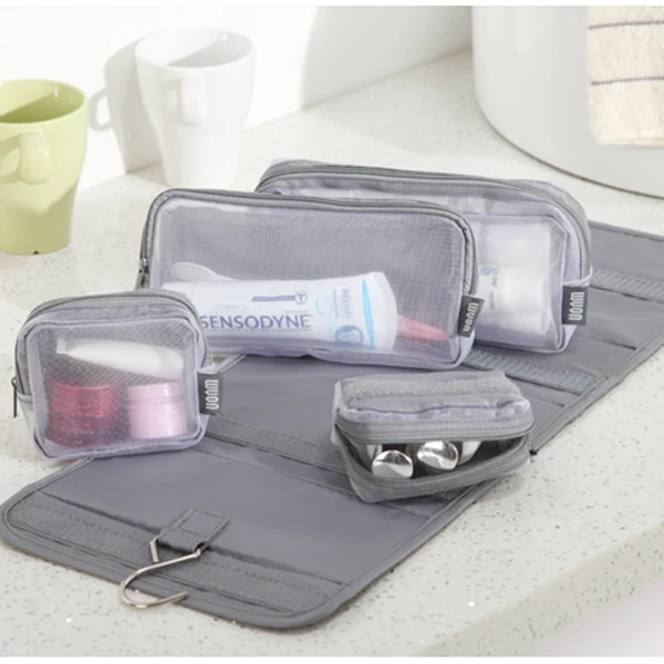 hanging mesh toiletry bag