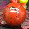 wholesale natural crystal spheres red jade stone balls