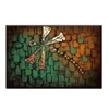 Discount Large Outdoor Decorative Wood Wall Art Oil Painting on Canvas