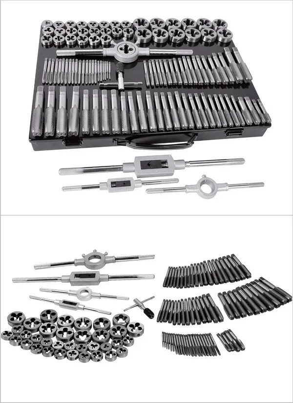 High Quality 110pc Alloy Steel Tap And Die Set Gunsmithing Tap And Die