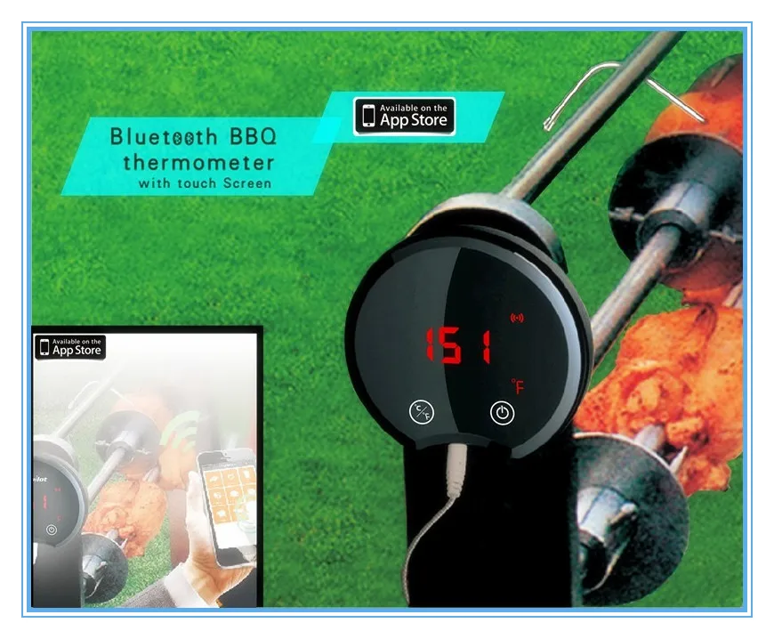 4 S Draadloze bluetooth BBQ koken digitale vlees melk thermometer wifi
