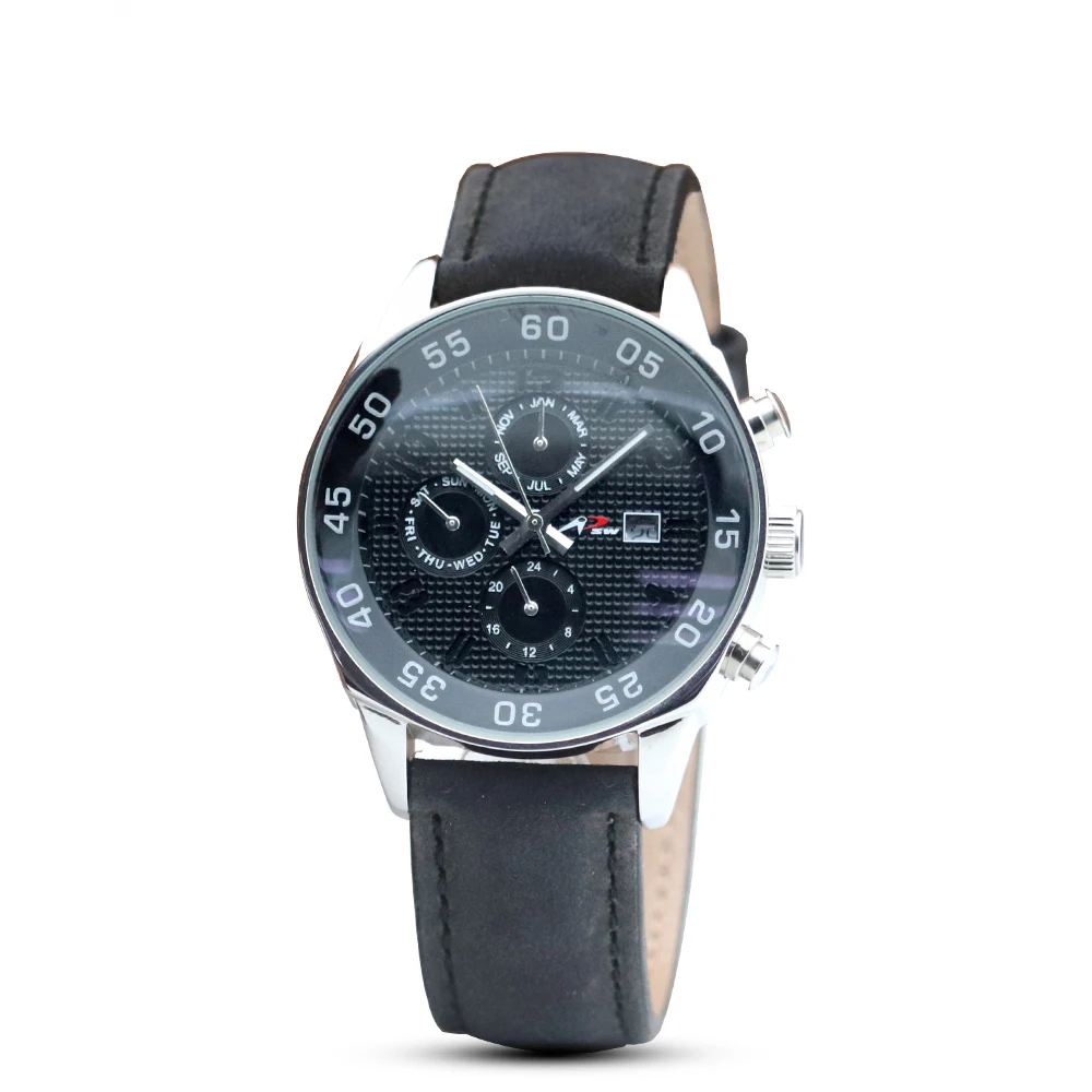 luxury watch stainless steel back quality quartz men watch