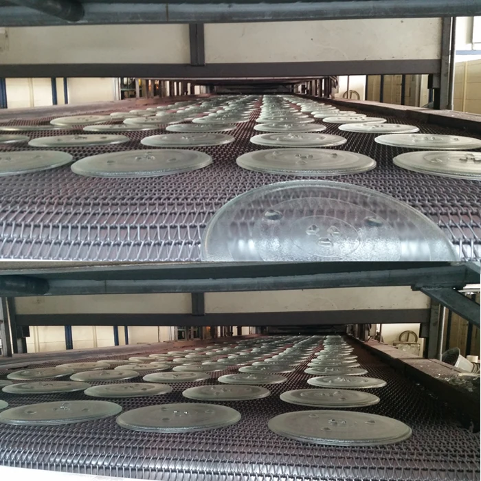 microwave oven glass plate's process