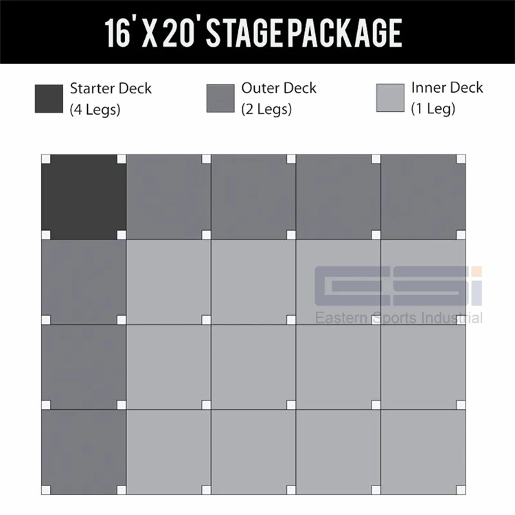 Cheap Aluminum Outdoor Event Concert Dance Exhibition Light Used Mobile Portable Stage Platform For Sale