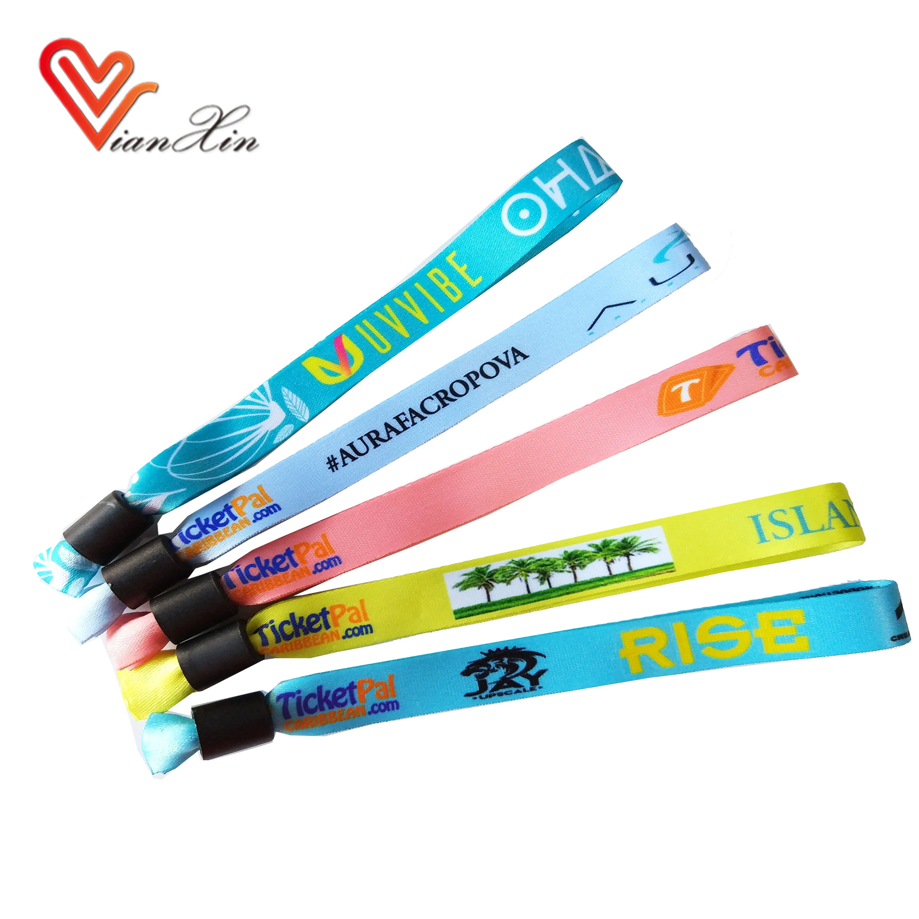 Fashionable Custom Event Festival Wristbands Music Festival Fabric ...