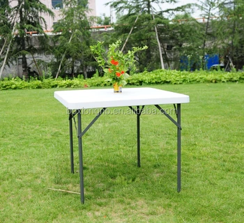 3 Foot Square Blow Molded Trestle Table And Chair Buy Plastic Square Table Sets Garden Sets Outdoor Table Product On Alibaba Com