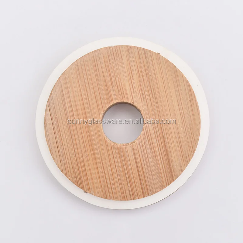 81mm bamboo lid with middle hole