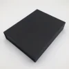Magnetic closure A4 A3 C3 customized size folded box logo silver foil black matte card elegant boxes
