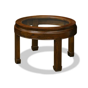 Ct 193 Clic Old Style Round Gl Top Teapoy Coffee Table Ct 193 Clic Old Style Round Gl Top Teapoy Coffee Table