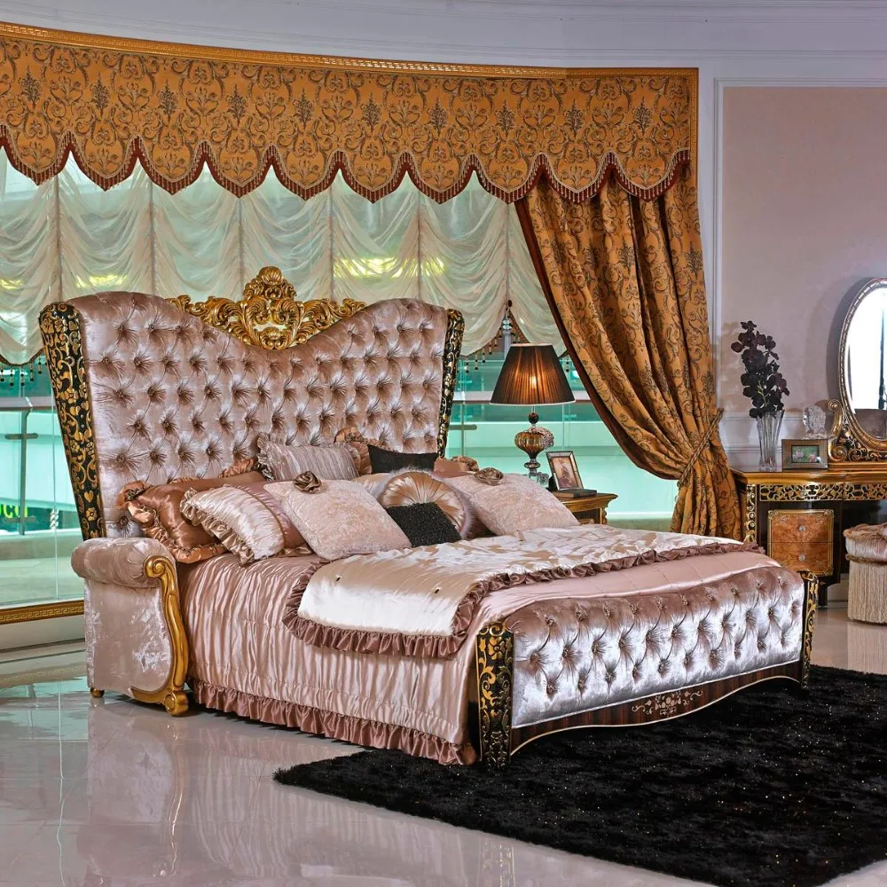 Yb61 Royal Luxury Italy King Size Master Solid Wood Bedroom Furniture Mahogany Hand Made Bedroom Set For Hotel President Room Buy Royal Luxury Italy