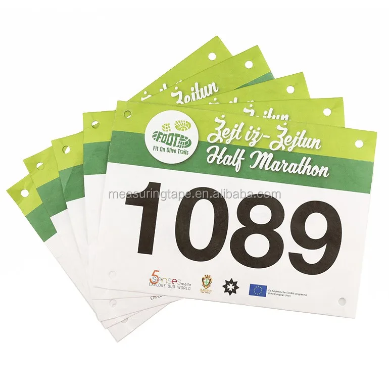 Customized Marathon Race Number Clips For Bib For Promotion And Sports