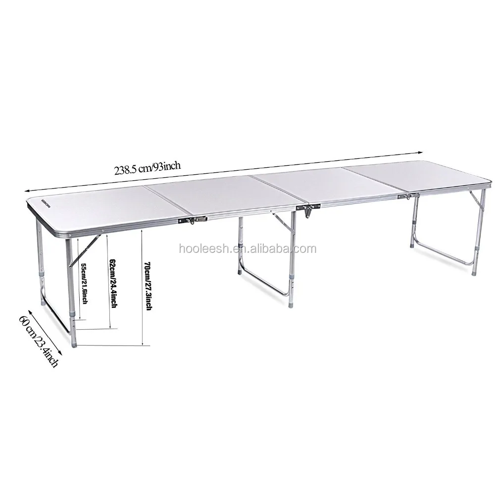 8ft Portable Aluminum Floding Beer Pong Table - Buy Aluminum Beer Pong ...