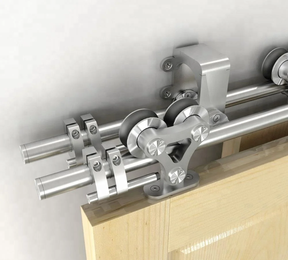 Rail Connector Track Adapter For Bypass Sliding Barn Door Hardware For