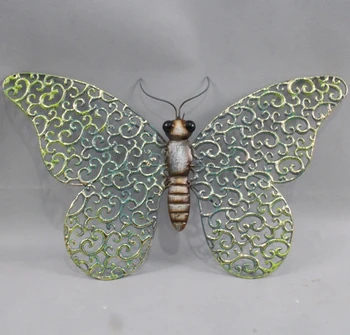 Metal Butterfly For Wall Decoration Wrought Iron Wall Decor