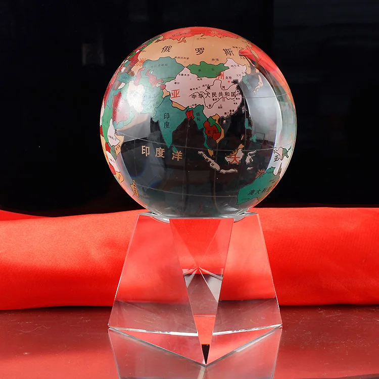 Wholesale 60mm large clear glass sphere decoration crystal ball for gift
