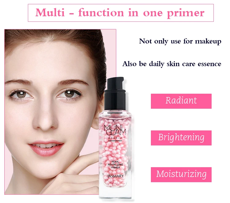 Face use natural skin care whitening smoothing pearl primer makeup
