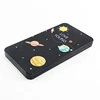wholesale customize black patterns flat rectangle phoes case / card / gift packaging tin box in stock