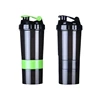 Wholesale BPA Free Sports Protein Shaker Bottle 500ml Plastic Custom Logo Fitness Blank Protein Shaker Bottle