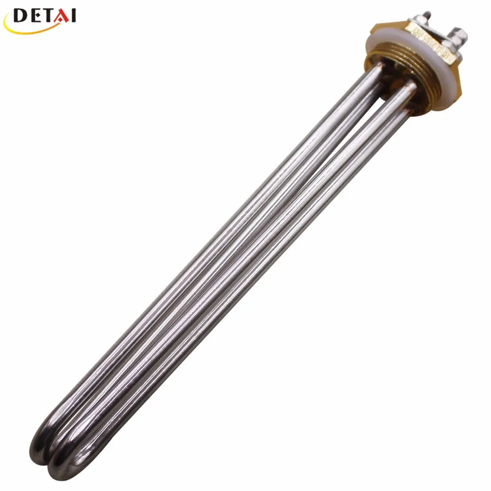 U Type Dc 48v 1500w Tubular Heater Solar Water Heater Element With 1 1/