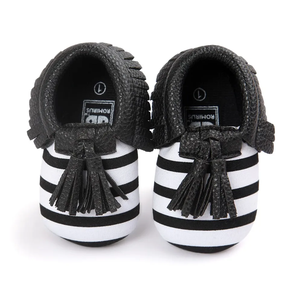 Wholesale China Cheap Strip Baby Moccasins Soft Sole Wholesale China Cheap Strip Baby Moccasins Soft Sole